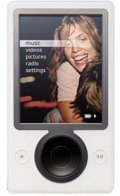 Microsoft 30GB Zune MP3 Music and Video Player White