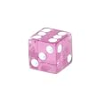 16mm 6-sided Square Cornered Translucent Dice, Orchid with White