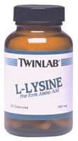 Twinlab L-Lysine 1000mg 100 Tablets