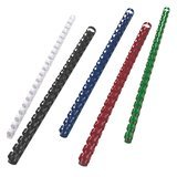 Produkt-Bild: GBC Kunststoff-Binder&uuml;cken (21 Ringe, 95 Blatt, A4, 12 mm), 100 St&uuml;ck wei&szlig;