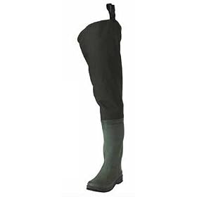 Toggs Cascades 2-ply 300 Denier Poly Rubber Boot Foot Hip Waders - Forest Green 7 Cleated...