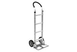 Buy Aluminum Hand Truck Curved Handle Mold-On Rubber Wheels by Global Equipment Company, Inc