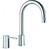 La Torre Kitchen 2 Hole Faucet with High Spout and Pull Down Spray 12380 CHR