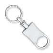 Silver-plated & Rhodium Matte Finish Valet Key Ring