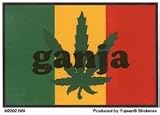 Rasta Flag Marijuana Ganja Sticker