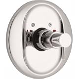California Faucets 1/2 Thermostatic Valve with Round Trim Plate & Decorative Handle TH-150-62-PC
