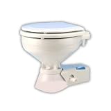 Jabsco Compact Height Quiet Flush Electric Toilet - Seawater