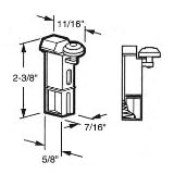 Prime Line Products Screen Door Roller Assy Top B543 by Prime Line