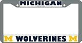 Michigan Wolverines Chrome License Plate Frame - SET OF 6 - Sports Merchandise