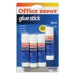 Office Depot(R) Glue Sticks, 0.32 Oz., Clear, Pack Of 4