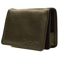 Casio Exilim EX-Case10 Leather Business Card Holder Style Universal Camera Case for all Casio Cameras (Black)