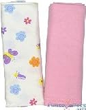 Little Tikes Playhouse Flowers Receiving Blankets 2 Pack