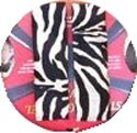 White Zebra Tiger Animal Print Shoulder Seat Belt Pads - Pair
