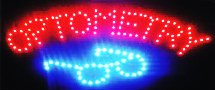 LED Neon Light Animated Optometry EYE Glasses Sign B21