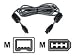Firewire External Cable, 6-PIN To 4-PIN, 2 Meters, 400 Mega Bits Per Second.
