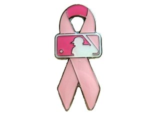 MLB Pink Ribbon On-Field Pin Breast Cancer Awareness & Mothers Day