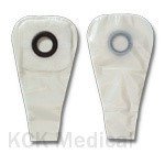 Karaya 5 Drainable 12" Pouch with Pre-Cut Karaya Barrier - 2" Stoma - Transparent - Box