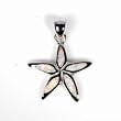 Star Pendant with Lab Created Opal and .925 Sterling Silver