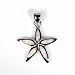 Star Pendant with Lab Created Opal and .925 Sterling Silver