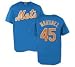Baseball T-Shirt - New York Mets #45 Pedro Martinez Blue T-Shirt (Youth Small)