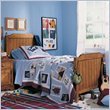 Lea Jackson Creek Kids Twin Wood Panel Bed 3 Piece Bedroom Set in Distresse ....