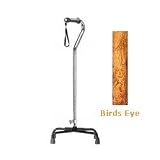 Drive Medical Aluminum Cane With Offset Handle, Foam Rubber Grip Birds Eye - 6 ea
