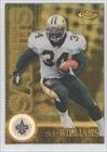 Ricky Williams #251/300 New Orleans Saints (Football Card) 2000 Topps Finest Gold Refractor Die-Cut #69
