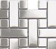 Basketweave Metal Mosaic Sample