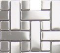 Basketweave Metal Mosaic Sample
