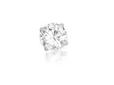Image of 9ct White Gold Gentleman's Cubic Zirconia Single Earring