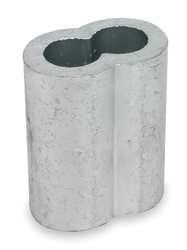 Dayton 2VKA4 Sleeve, Cable, 1/16, Zinc Plate, Pk25