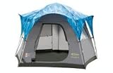 Gelert Oxygen 4 Person Family Dome Tent Paloma Blue Grey / Camo.