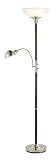 Adesso Lexington Combo Floor Lamp, Walnut