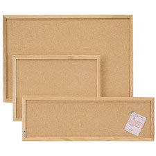 Quartet S774 Quartet Cork Bulletin Board, 48 x 36, Oak Frame by Quartet