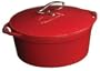 Lodge Enameled Cast-Iron 5-Quart Dutch Oven, Patriot Red