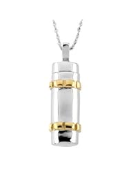 Genuine IceCarats Designer Jewelry Gift Sterling Silver Ash Cyclinder Pen W/Ch & Box. Cylinder Ash Pendant With Ss Chain W/Box Ash Cyclinder Pen W/Ch & Box In Sterling Silver