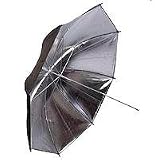 Interfit Photographic INT392 33-Inch Black/Silver Umbrella with 7mm Shaft for Lighting