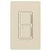 Lutron MA-LFQM-LA 300 Watt Maestro Multi-Location Fan and Light Control, Light Almond