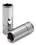 SK Hand Tool 41683 1/4-Inch Drive Semi-Deep Socket, 13mm, Chrome [並行輸入品]