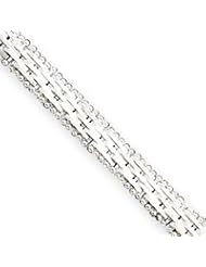 Sterling Silver Fancy Bracelet QG802-7.5"
