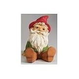 HERITAGE DECORATIVE LAWN ORNAMENT SITTING GNOME