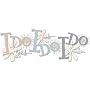 A Touch Of Jolee's I Do Wedding Title Waves 3-D Stickers: I Do I Do I Do