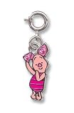 Licensed Disney Winnie the Pooh 3d Reversible Pink Piglet Charm with Crystals