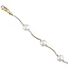 Cultured White Pearls, 14Kt. Yellow Gold. Cultured Pearl Bracelet
