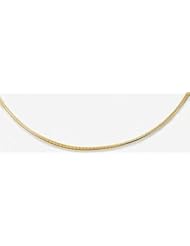 2mm Flat Omega Necklace 16"