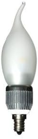 CrystalPlace LED 5 Watt Frosted Dimmable Candelabra Base Flame Tip Warm Light E12 120 Volt, Brightest 60 Watt Bulb Replacement, Decorative and Energy Efficient with Years of Performance