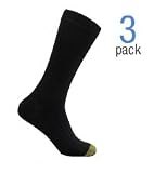 Gold Toe Men's Hampton Mid Calf Dress Socks 3-Pack Hosiery