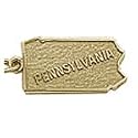 Pennsylvania Charm - 10K Yellow Gold