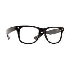 Trendige Nerdbrille 70er 80er fensterglas