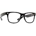 Trendige Nerdbrille 70er 80er fensterglas